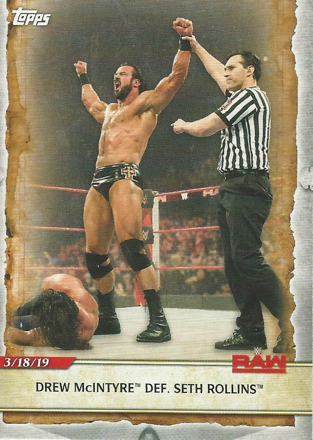 WWE Topps Road to Wrestlemania 2020 Drew McIntyre #50