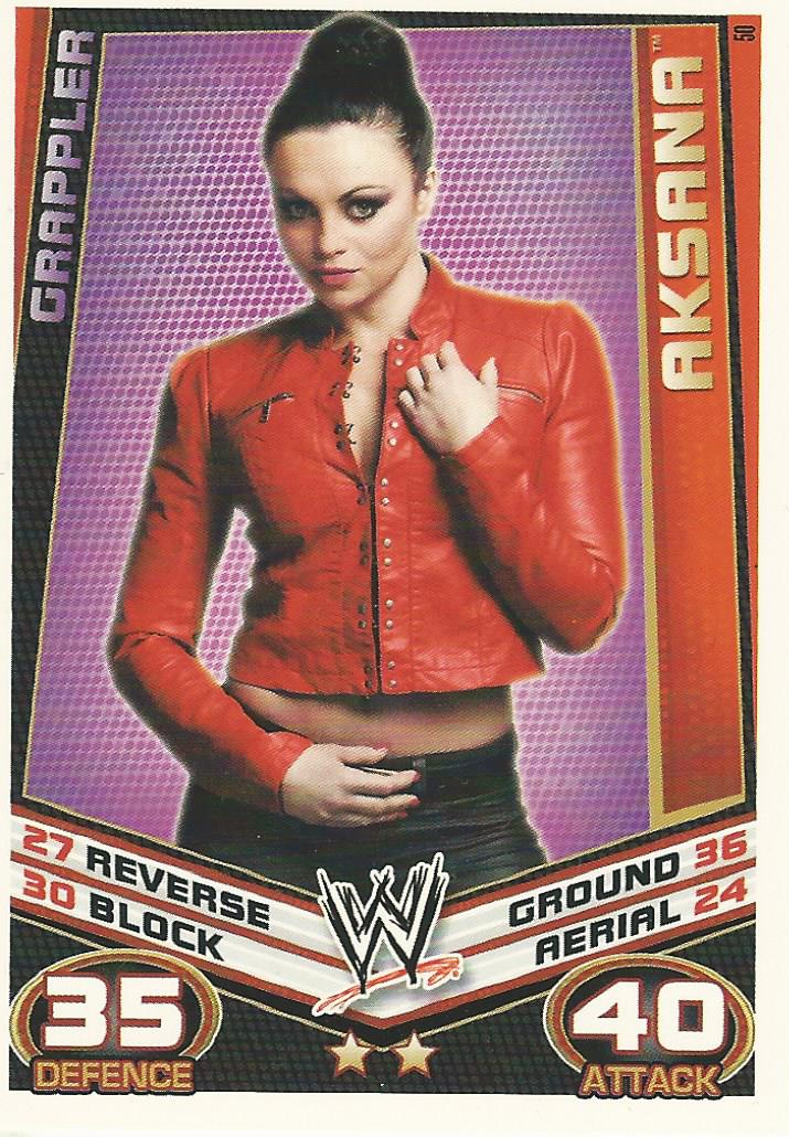 WWE Topps Slam Attax Rebellion 2012 Aksana #50