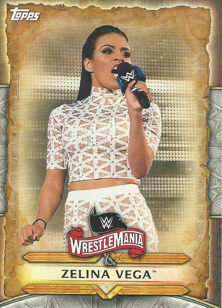 WWE Topps Road to Wrestlemania 2020 Zelina Vega WM-50 trading card PW Catalog