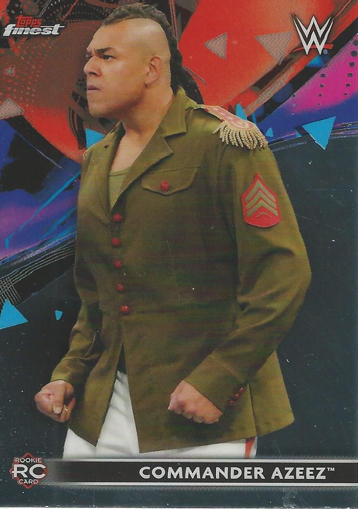 WWE Topps Finest 2021 Commander Azeez #50