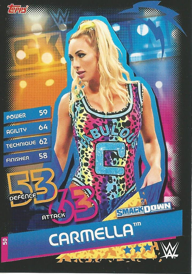 WWE Topps Slam Attax Reloaded 2020 Carmella #50