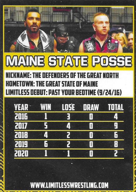 Maine State Posse trading card PW Catalog