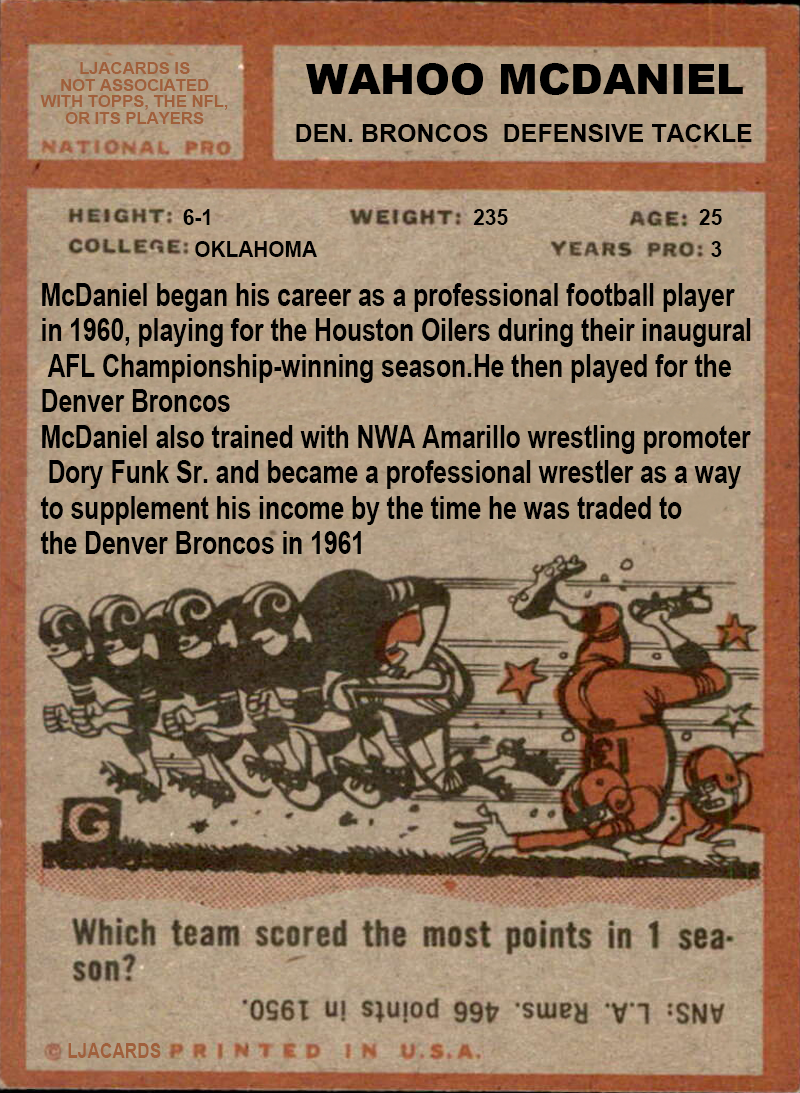 Wahoo Mcdaniel – Denver Broncos