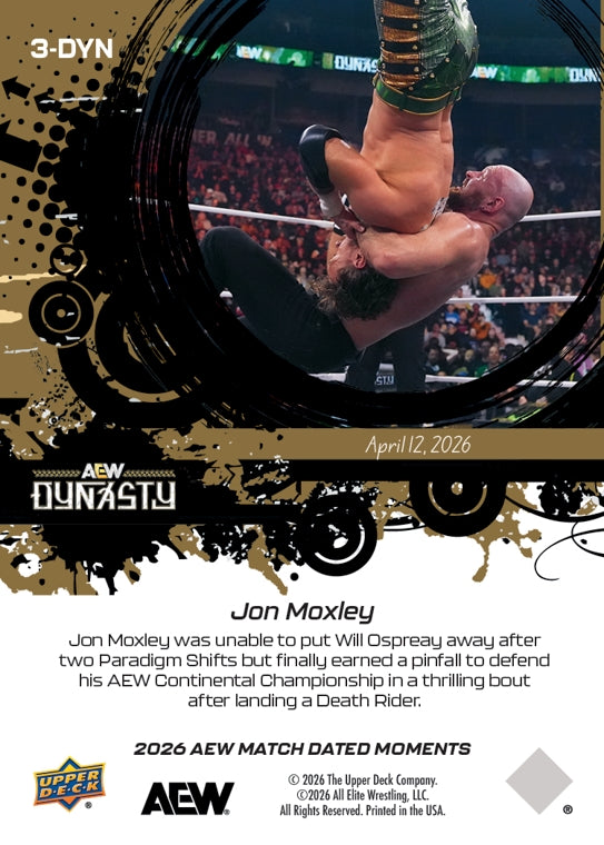 JON Moxley – JON Moxley Lands Death Rider to Finally PUT Away Will Ospreay and Secure a Pinfall Victory