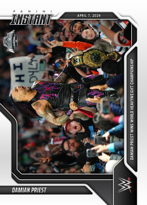 Damian Priest – Damian Priest Wins World Heavyweight Championship trading card PW Catalog