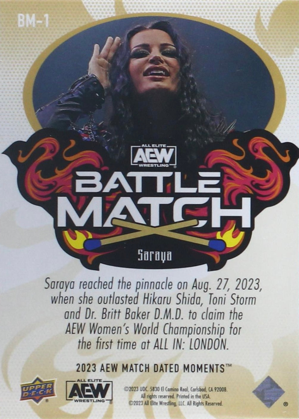 AEW Battle Match – Saraya