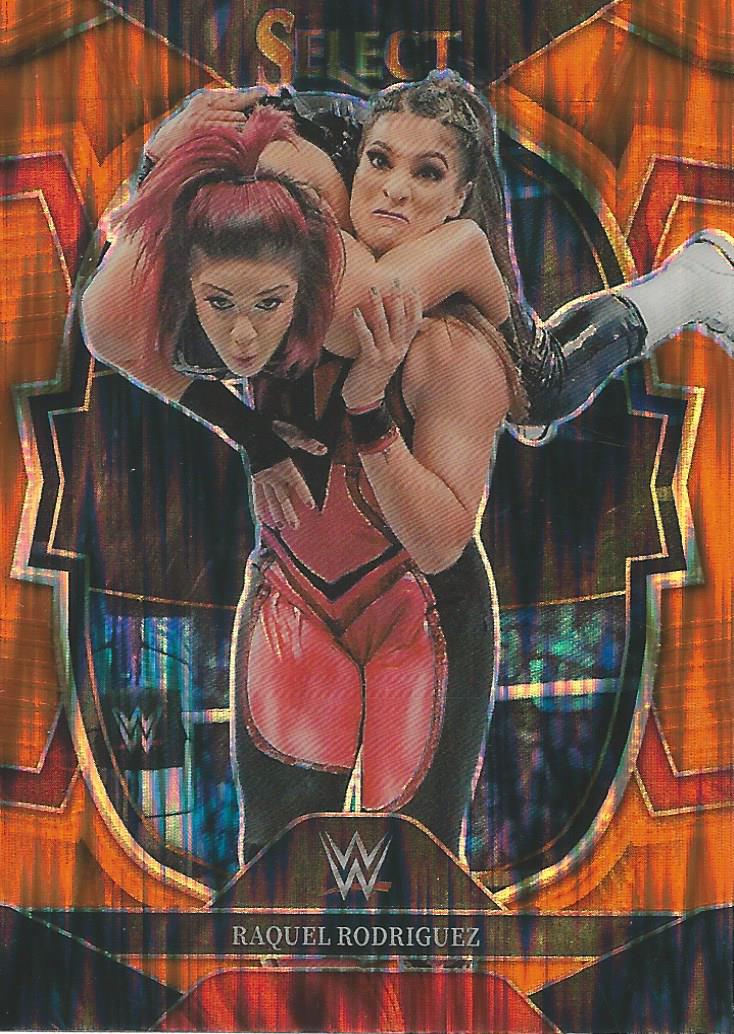 WWE Panini Select 2023 Orange Flash Raquel Rodriguez #14