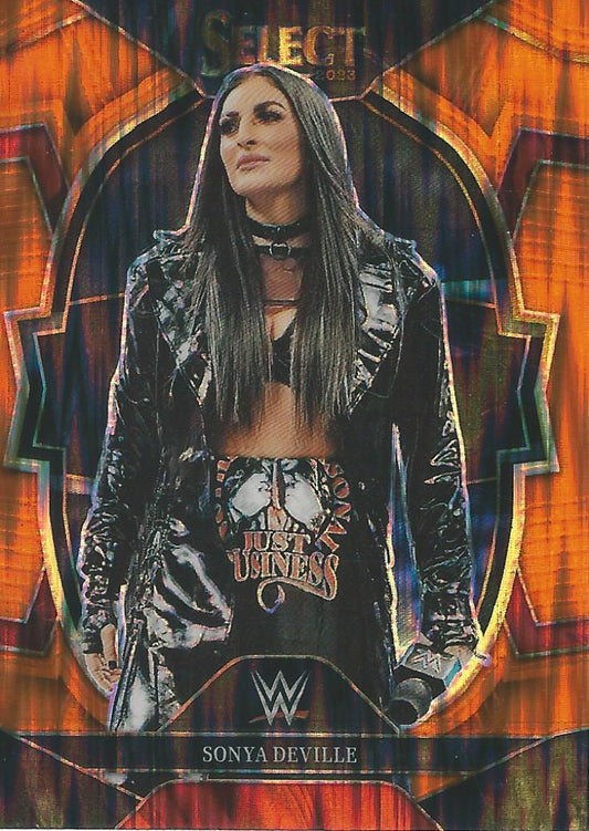 WWE Panini Select 2023 Orange Flash Sonya Deville #74