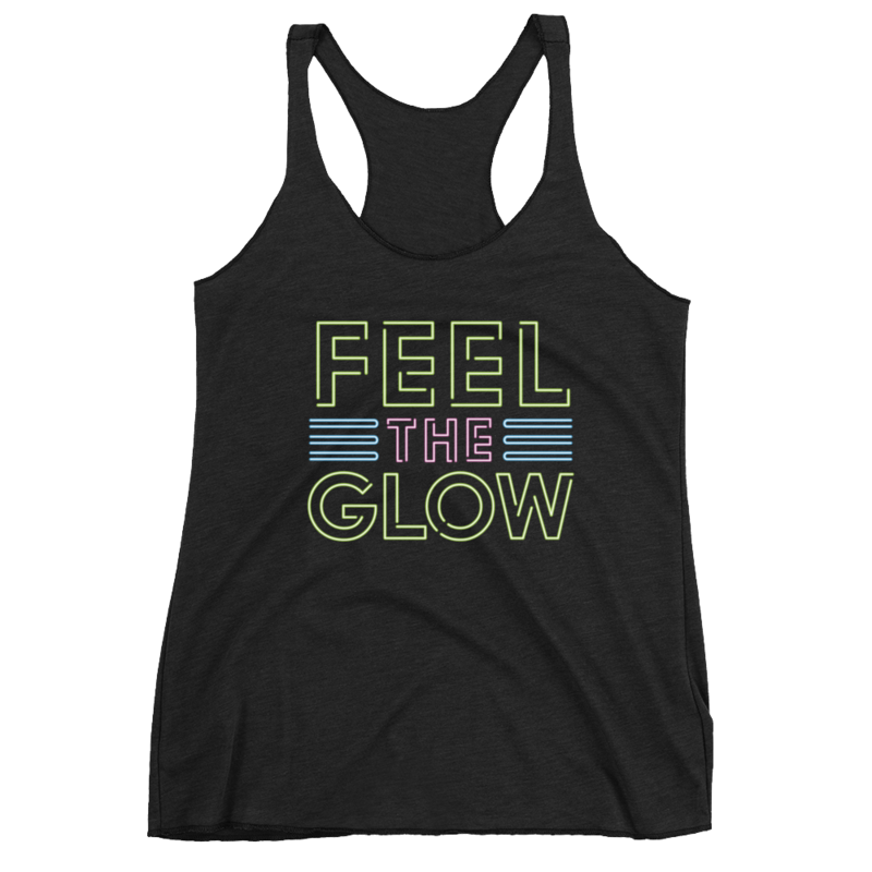 Naomi "Feel The Glow" Women's Racerback Tank Top