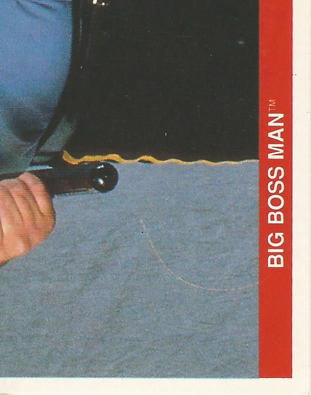 WWF Merlin Sticker Collection 1990 Big Boss Man #51