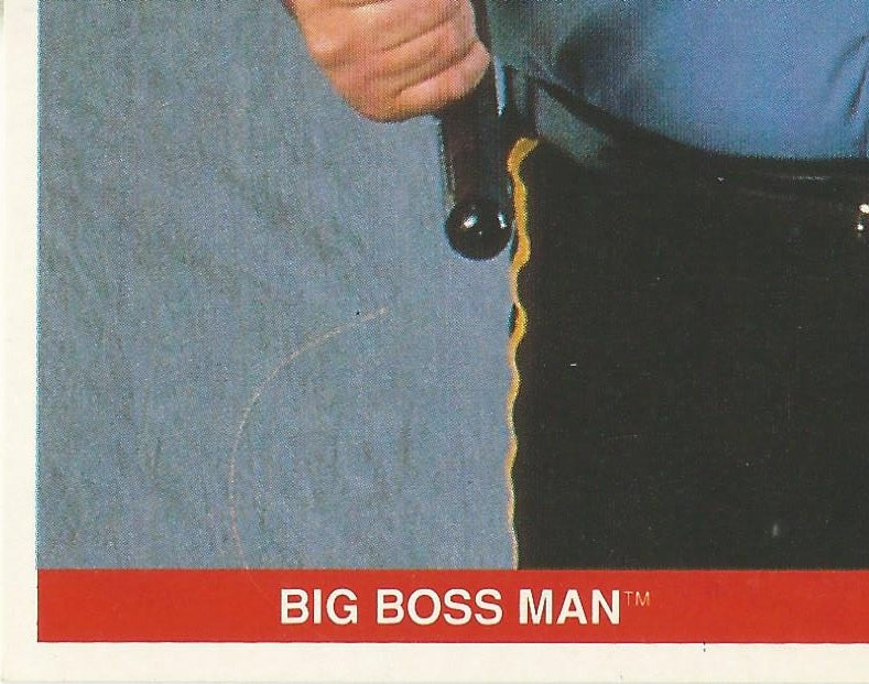 WWF Merlin Sticker Collection 1990 Big Boss Man #51