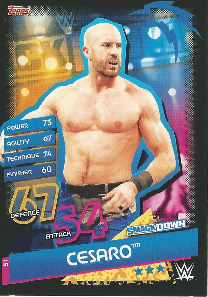 WWE Topps Slam Attax Reloaded 2020 Cesaro #51
