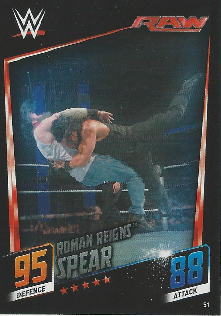 WWE Topps Slam Attax 2015 Then Now Forever Roman Reigns #51