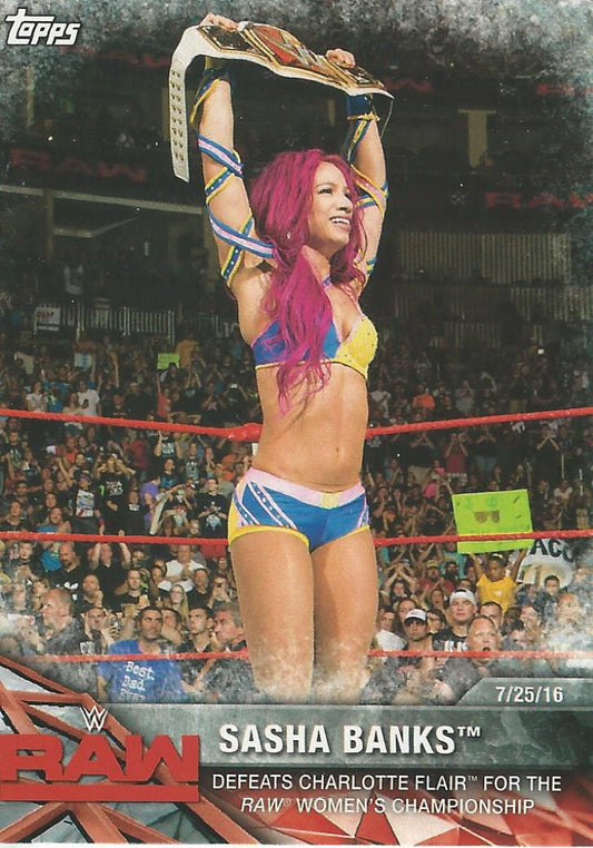 WWE Topps Women Division 2017 Sasha Banks WWE-1