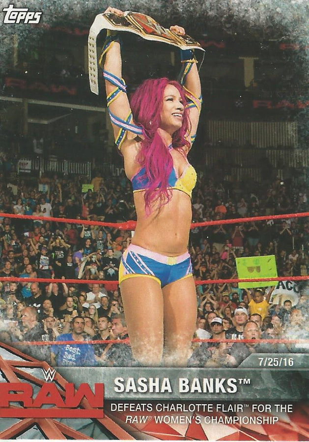 WWE Topps Women Division 2017 Sasha Banks WWE-1 trading card PW Catalog