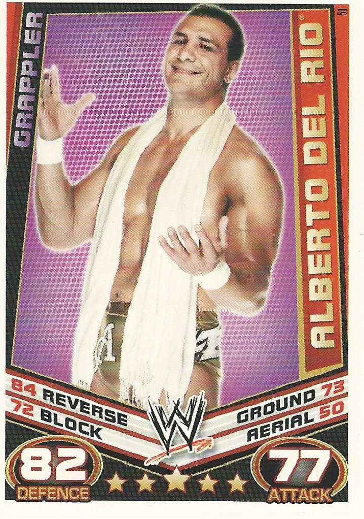 WWE Topps Slam Attax Rebellion 2012 Alberto Del Rio #51