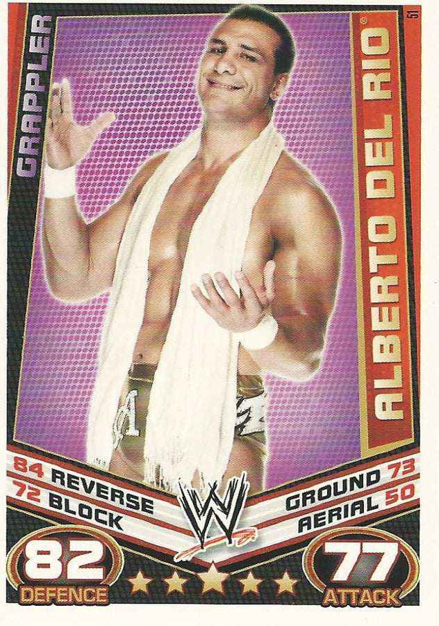 WWE Topps Slam Attax Rebellion 2012 Alberto Del Rio #51