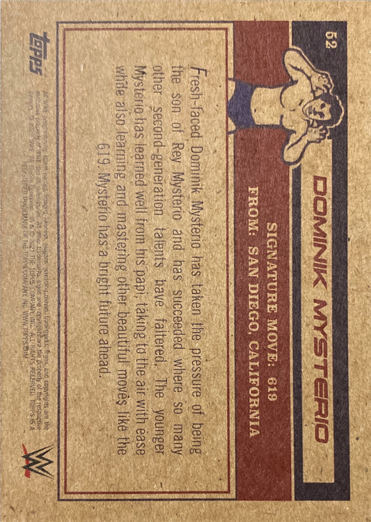 Dominik Mysterio trading card PW Catalog