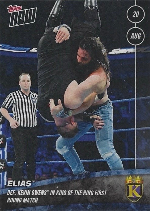 Elias DEF. Kevin Owens in King of the Ring First Round Match trading card PW Catalog