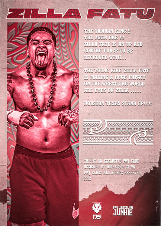 Zilla Fatu trading card PW Catalog