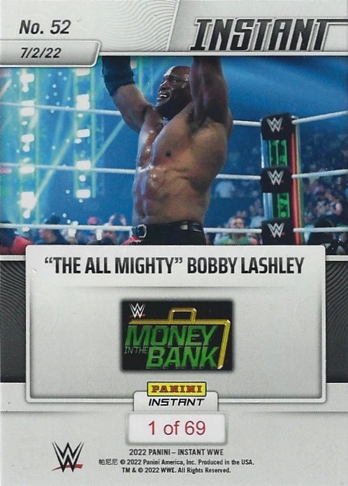 “The All Mighty” Bobby Lashley – and NEW… United States Champion trading card PW Catalog