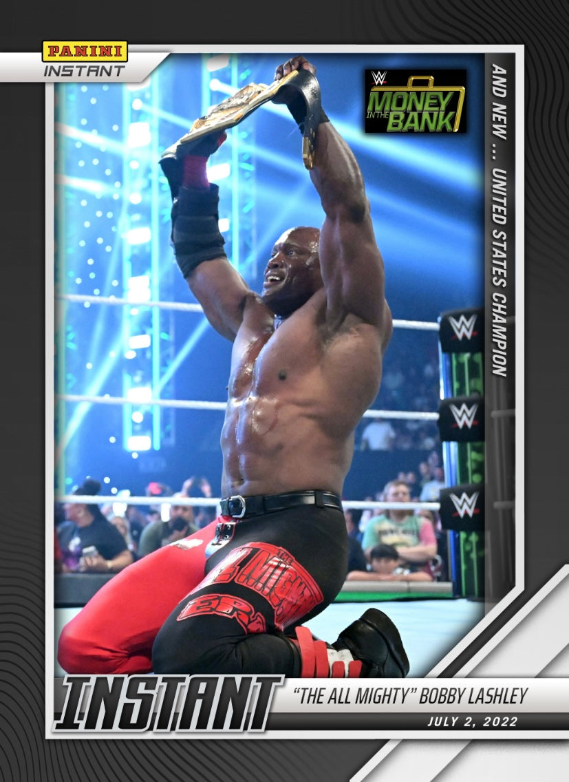 “The All Mighty” Bobby Lashley – and NEW… United States Champion trading card PW Catalog