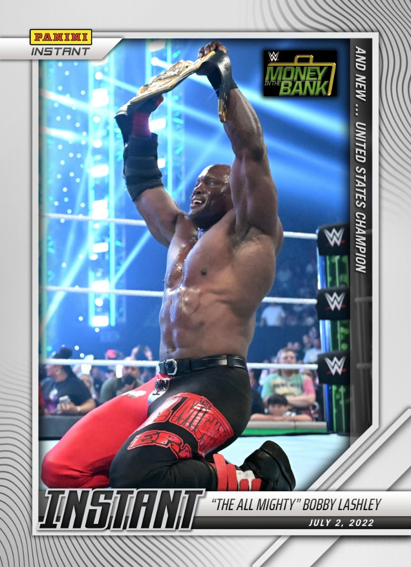 “The All Mighty” Bobby Lashley – and NEW… United States Champion trading card PW Catalog