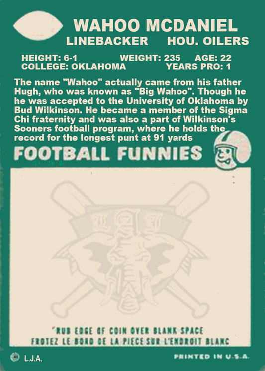 Wahoo McDaniel – Houston Oilers - image 2