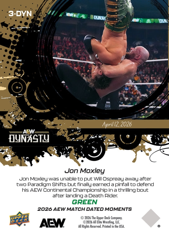 JON Moxley – JON Moxley Lands Death Rider to Finally PUT Away Will Ospreay and Secure a Pinfall Victory
