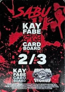 Sabu trading card PW Catalog