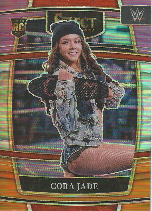 WWE Panini Select 2022 Orange/Purple/Silver Prizm Cora Jade #65
