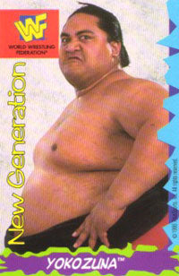 Yokozuna WWF Ice Cream Cut-out & Card 1995 Good Humor