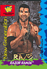 Razor Ramon WWF Ice Cream Cut-out & Card 1995 Good Humor