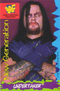 Undertaker WWF Ice Cream Cut-out & Card 1995 Good Humor - image 2