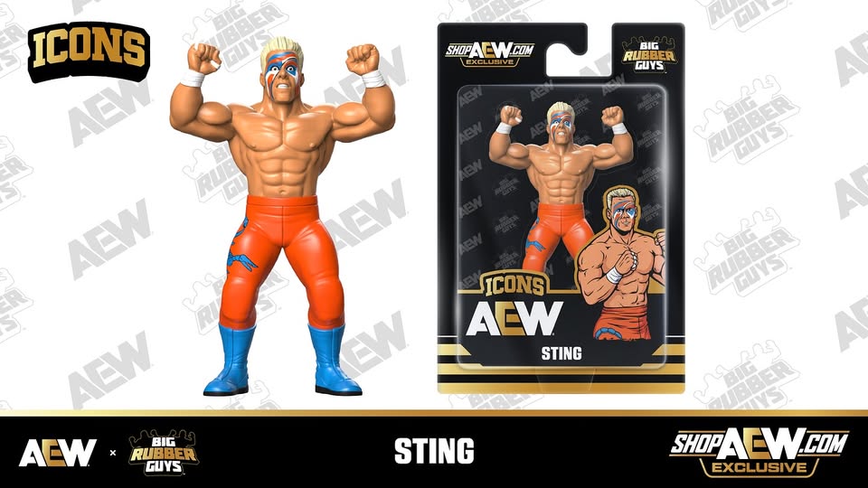 AEW Major Big Rubber Guys Sting Series 1 Icons