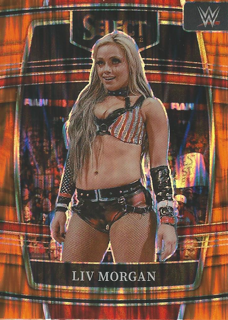 WWE Panini Select 2022 Orange Flash Liv Morgan #44