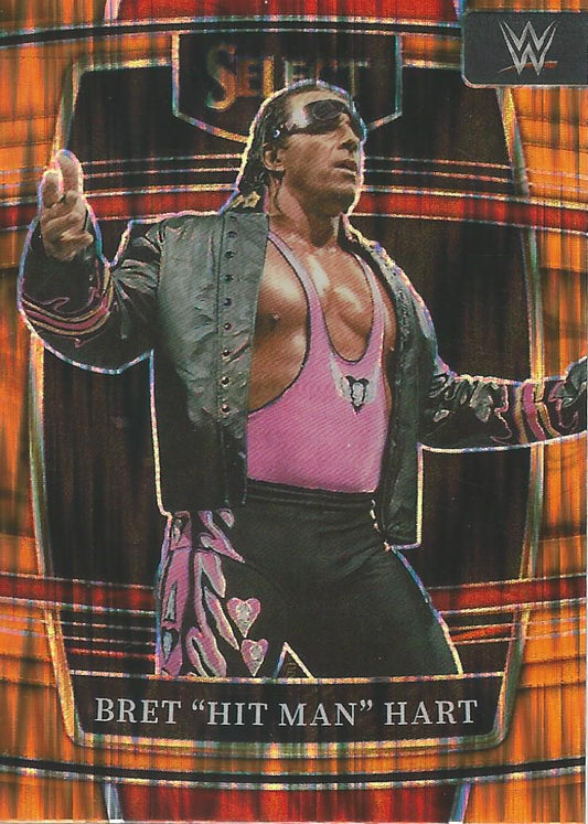 WWE Panini Select 2022 Orange Flash Bret Hart #85