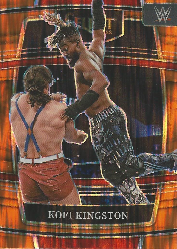 WWE Panini Select 2022 Kofi Kingston #52 Orange Flash