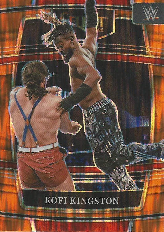 WWE Panini Select 2022 Kofi Kingston #52 Orange Flash