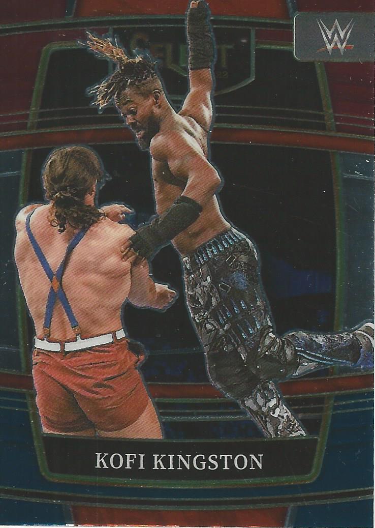 WWE Panini Select 2022 Red/Silver/Blue Kofi Kingston #52