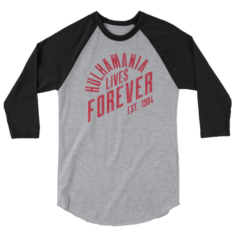 Hulk Hogan "Hulkamania Lives Forever" Raglan T-shirt