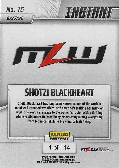 Shotzi Blackheart – Another Big Win for Shotzi Blackheart trading card PW Catalog