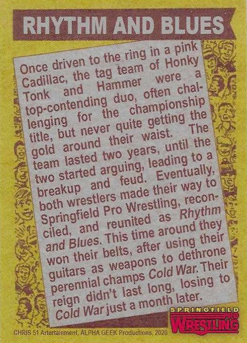 Rhythm and Blues – Honky Tonk / the Hammer trading card PW Catalog