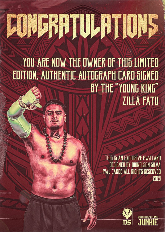 Zilla Fatu trading card PW Catalog