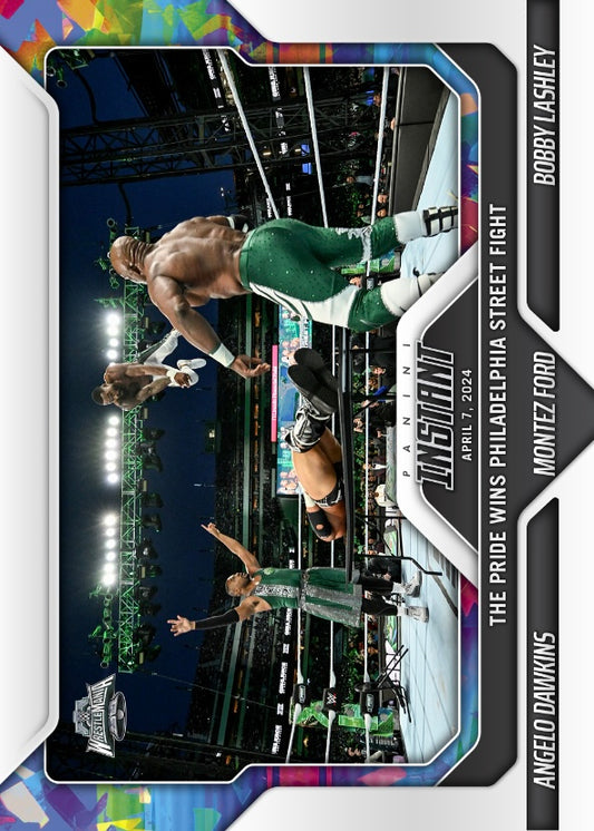 Angelo Dawkins / Montez Ford / Bobby Lashley – the Pride Wins Philadelphia Street Fight trading card PW Catalog
