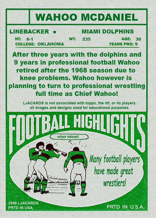 Wahoo McDaniel – Miami Dolphins - image 2