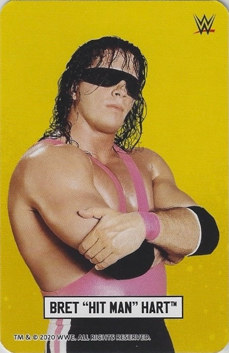 Bret “Hit Man” Hart – Sharpshooter trading card PW Catalog