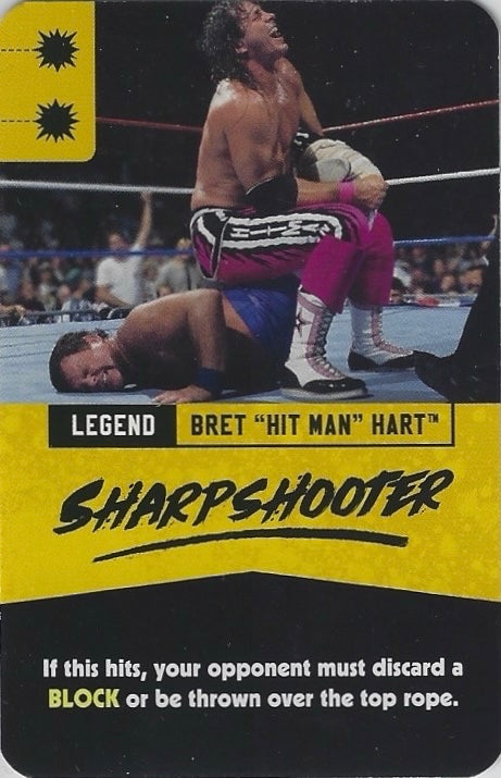 Bret “Hit Man” Hart – Sharpshooter trading card PW Catalog