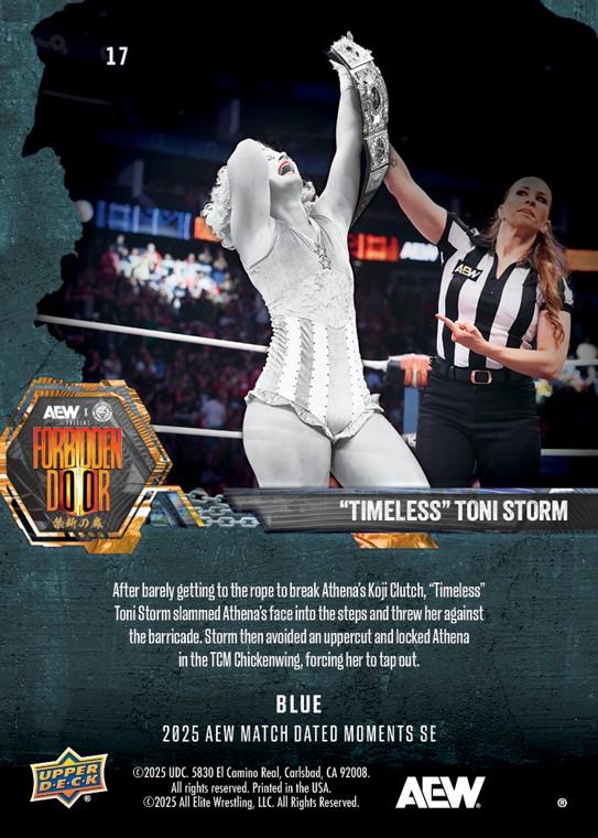 “Timeless” Toni Storm – “Timeless” Toni Storm Survives a Brutal Match With Athena to Retain HER AEW Women’s World Championship