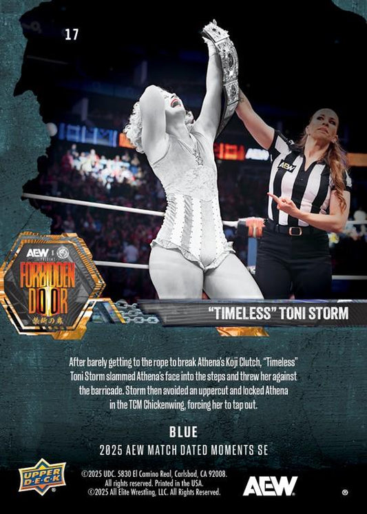 “Timeless” Toni Storm – “Timeless” Toni Storm Survives a Brutal Match With Athena to Retain HER AEW Women’s World Championship